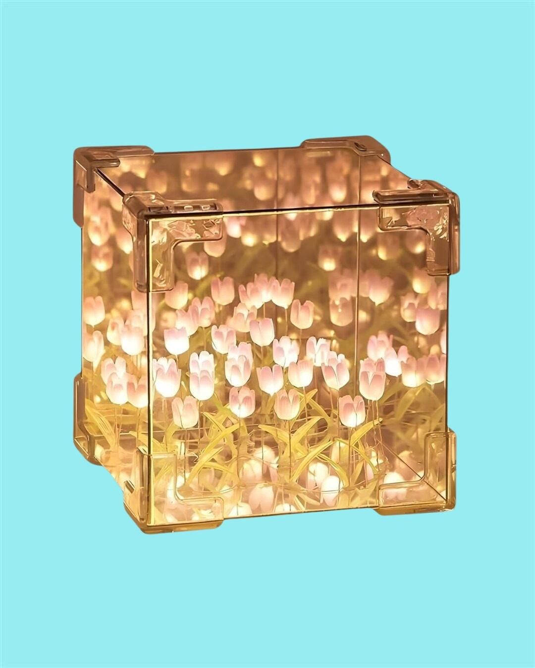 Tulip Cube Mirror Lamp